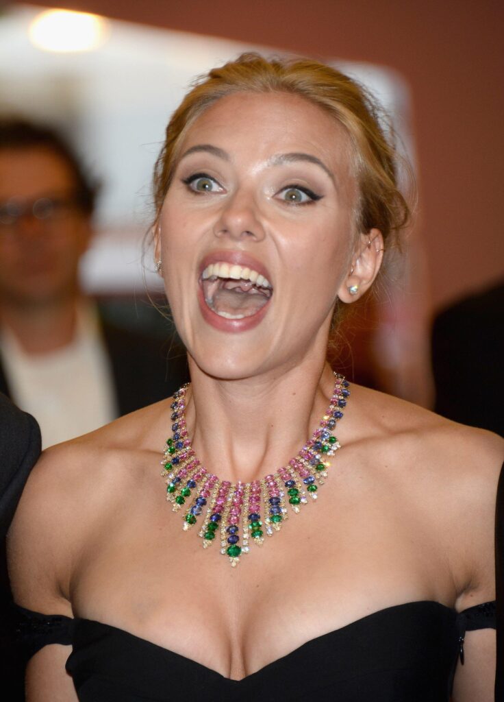 Scarlett Johansson With Her Mouth Wide Open Nude Celebs