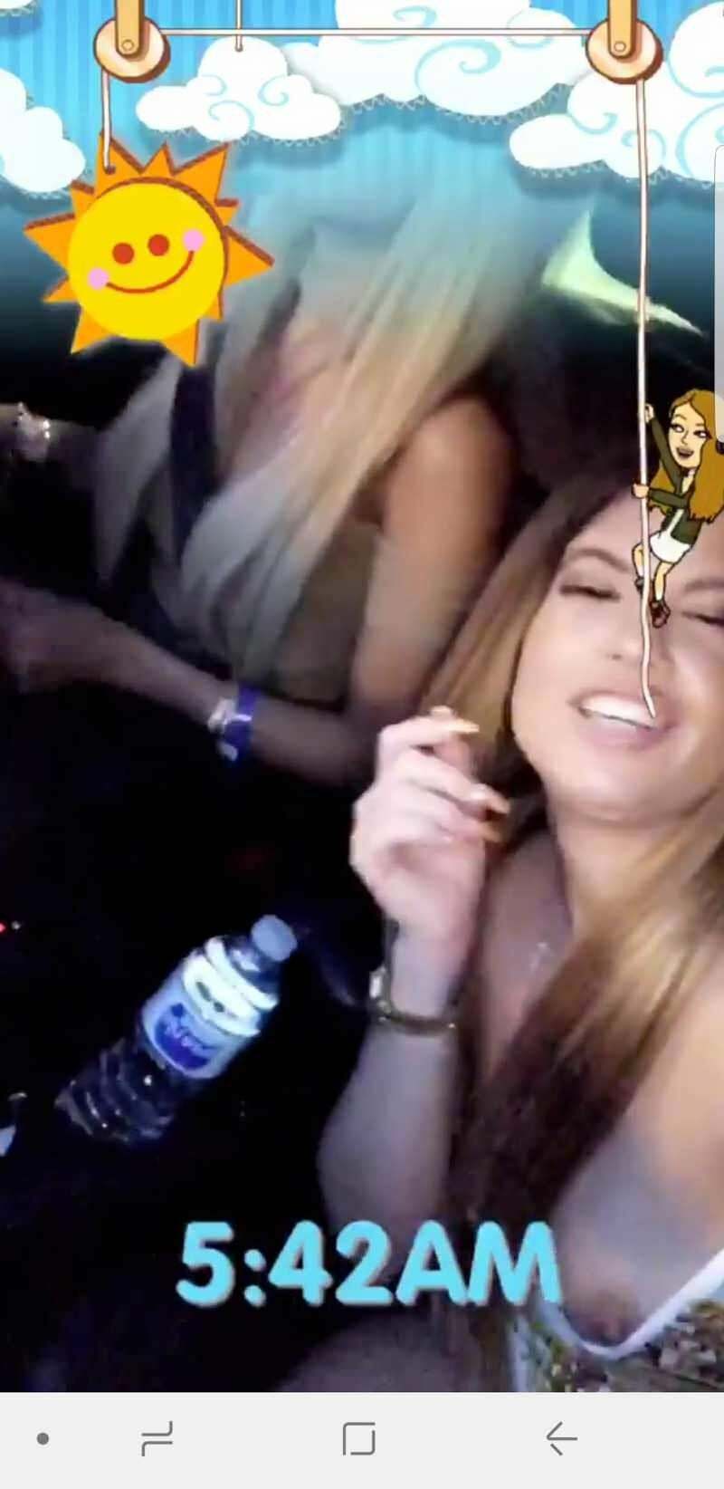 Chanel West Coast Nipslip