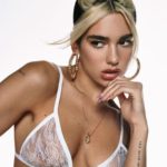 Dua Lipa lace bra