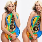 Dua Lipa sure loves her guitar