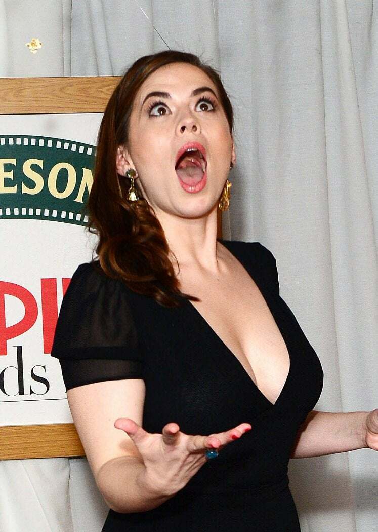 Hayley Atwell ready to cradle some balls