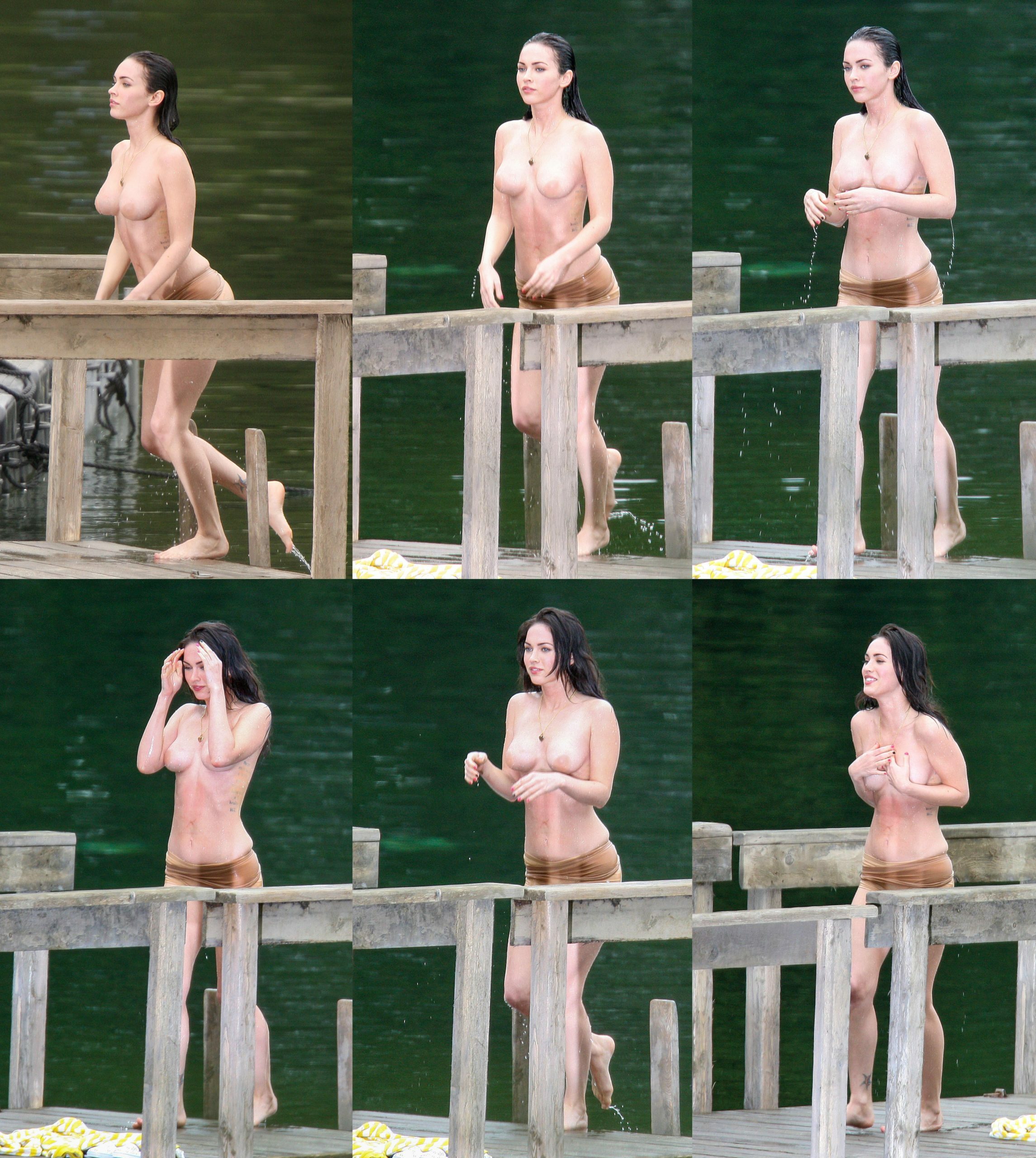 Megan Fox topless with pasties