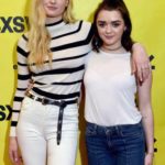 Sophie Turner looking like she can barely stand up. Maisie Williams trying to get her through the day