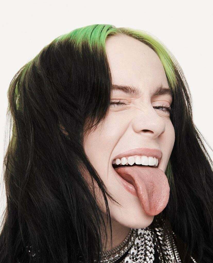 After throat fucking Billie Eilish, she says "Feed me your cum, shoot your fat load into my slutty mouth, and sticks her tongue out for you.