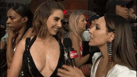 Alison Brie loves talking about her great breasts