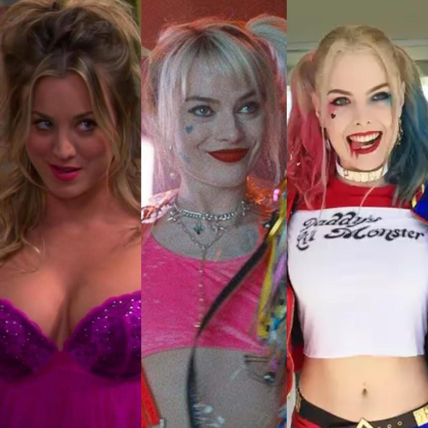 Dreaming of a foursome with Harley Quinns Kaley Cuoco, Margot Robbie and Laura Gilbert