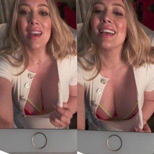 Hilary Duff is begging for you to finish all over her tits