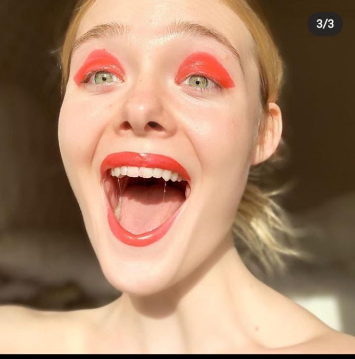 Imagine Elle Fanning's lipstick covered lips running up and down your shaft and cumming in her mouth