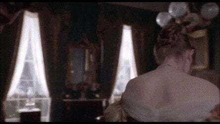 Jennifer Jason Leigh dress cleavage in Washington Square (1997)