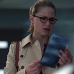 Kara being confronted with security camera images of her hooking up with various coworkers all over the building... [Melissa Benoist]