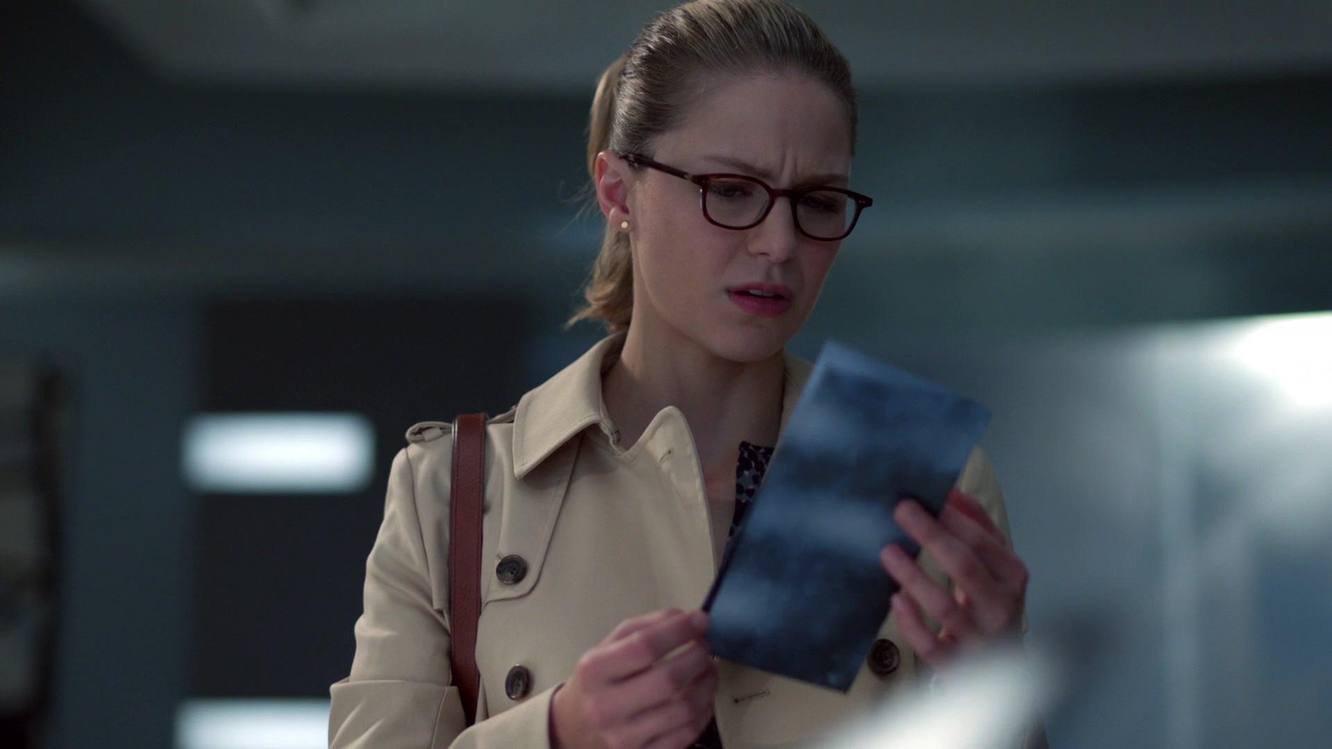 Kara being confronted with security camera images of her hooking up with various coworkers all over the building... [Melissa Benoist]