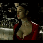 *Monica Bellucci’s insane cleavage in The Matrix Revolutions*