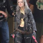 Samara Weaving in the film Guns Akimbo