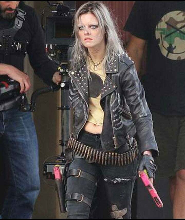 Samara Weaving in the film Guns Akimbo