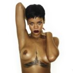 Rihanna: uncensored version of the photo on the cover of Unapologetic