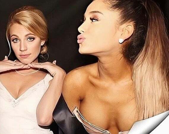 Ariana Grande deep cleavage