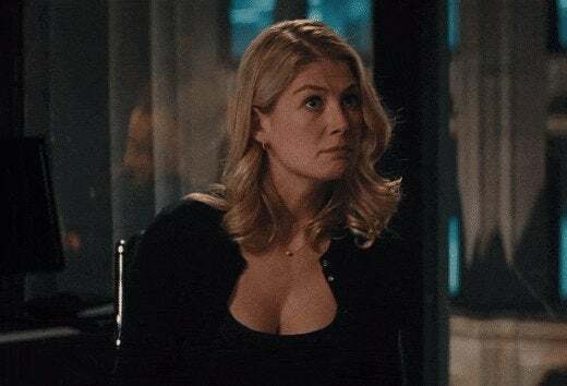 Working late night with your boss wasn’t all that bad... [Rosamund Pike]