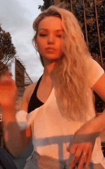 Dove Cameron Strip Teasing