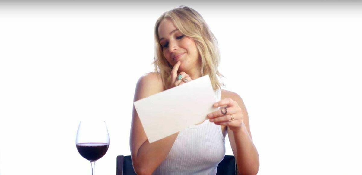 What did you write that's flattering your drunk aunt Jennifer Lawrence?