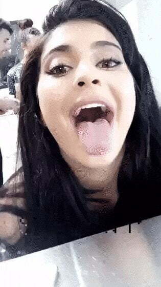 Kylie Jenner is desperate for you to cum on her tongue