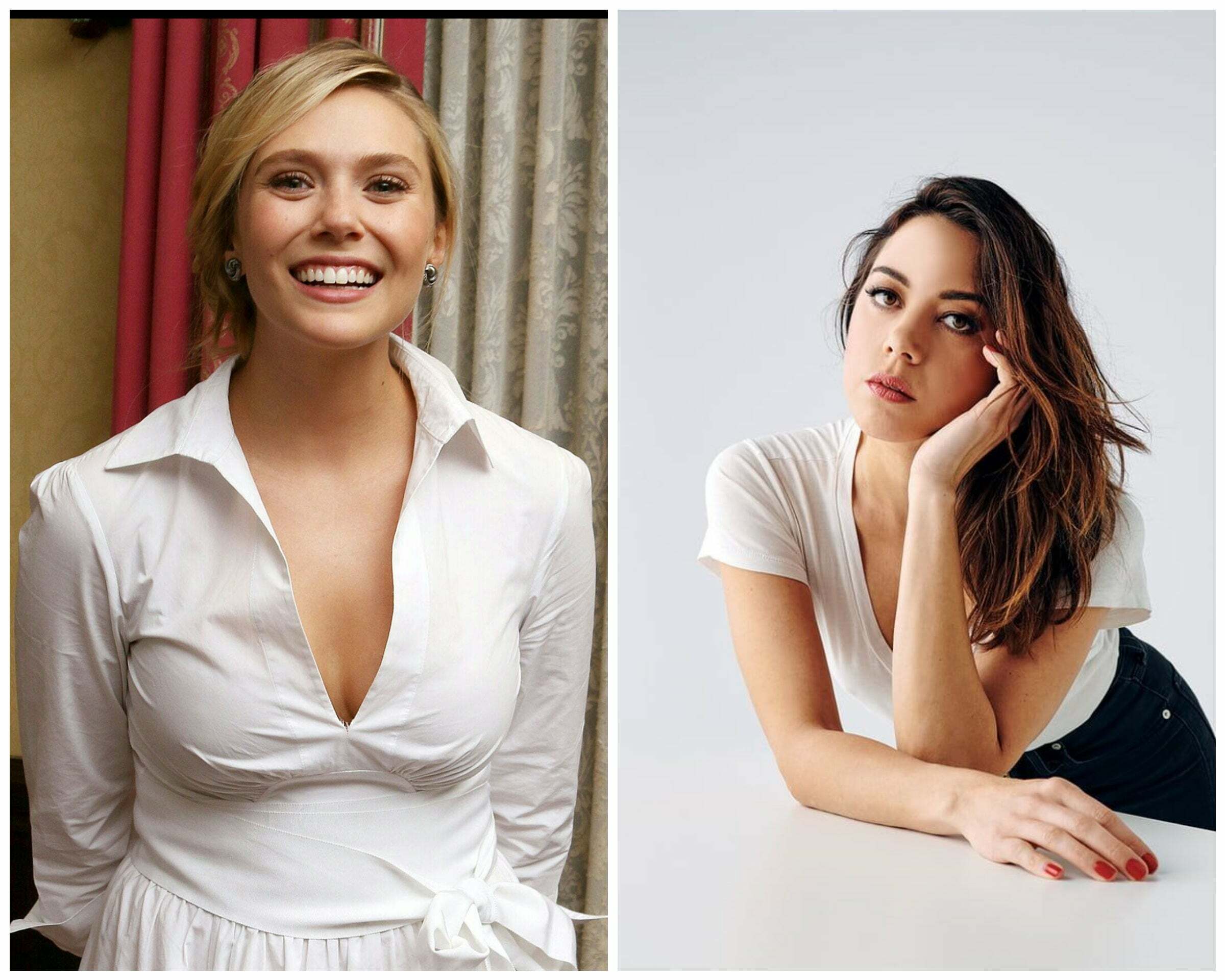 Elizabeth Olsen and Aubrey Plaza would be the ultimate good cop bad cop duo in the bedroom