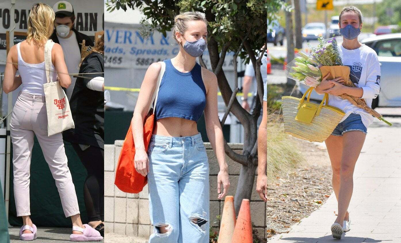 First it was that ass, then it was her tits, and now it's her legs. Brie Larson really is getting off to being a quarantine cocktease.