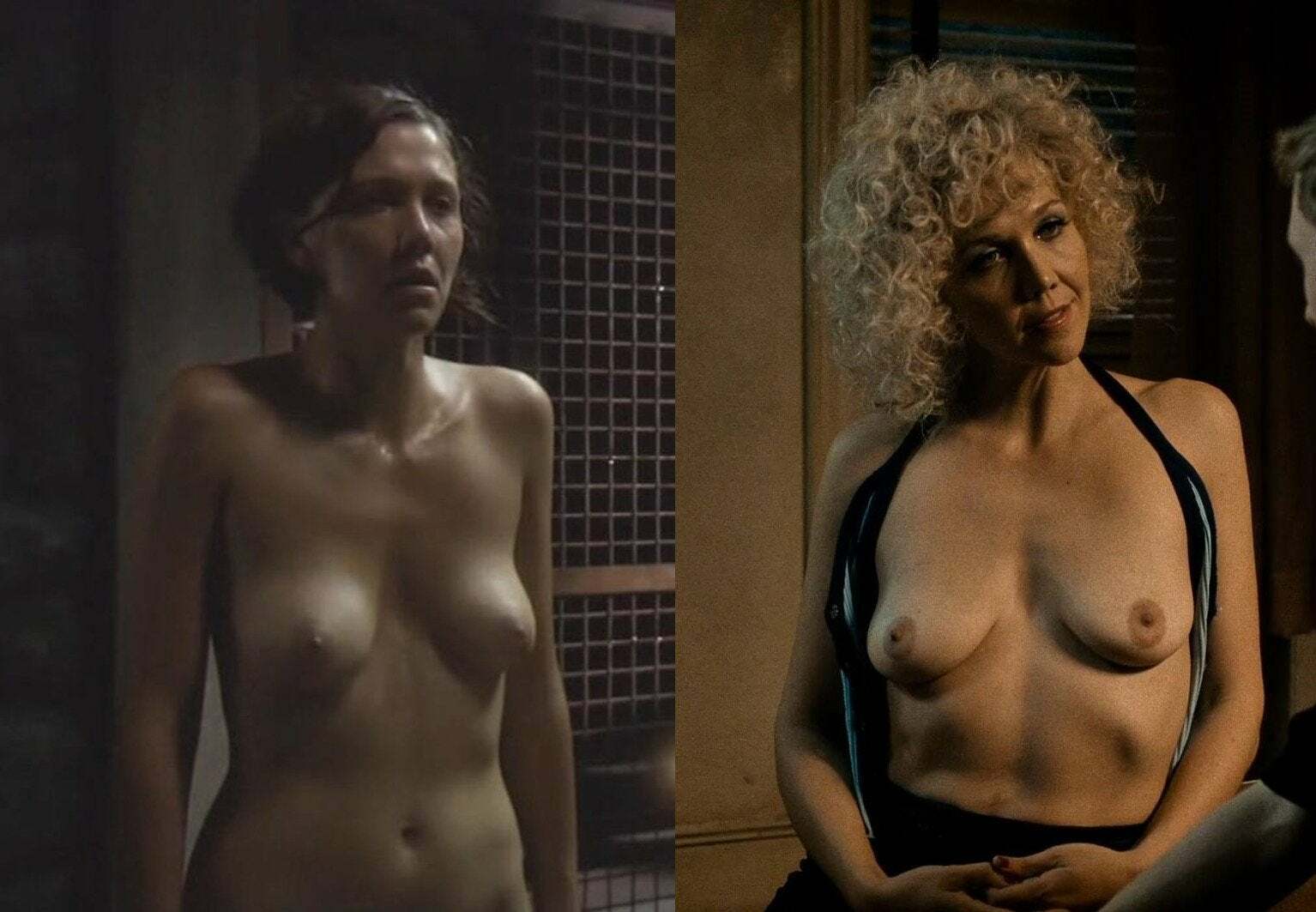 Completely bare Maggie Gyllenhaal Celeb Naked gf getting deep powerful nail...