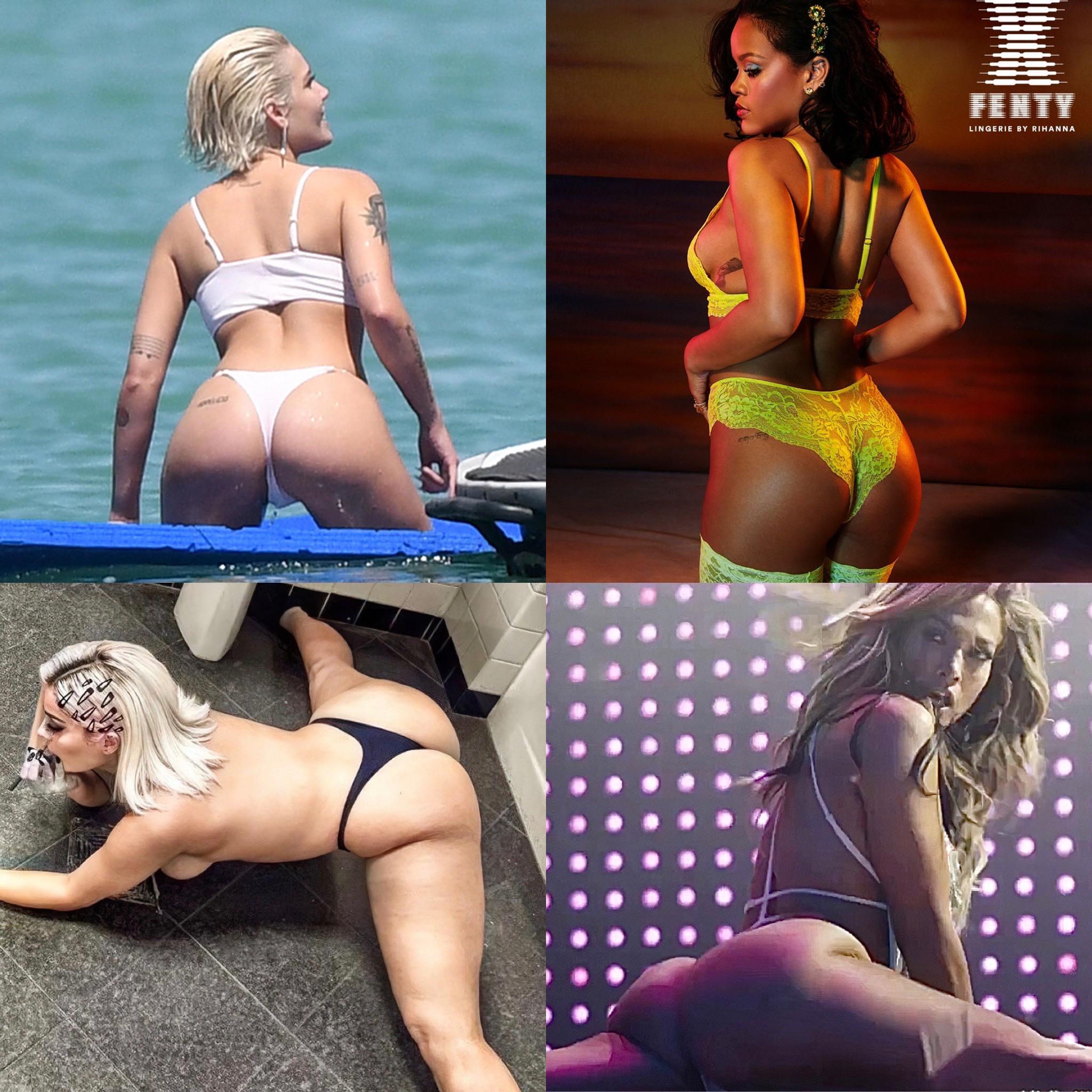 BATTLE OF THE BUTTS~ROUND 1/// Who’s your winner? Halsey, Rihanna, Bebe Rexha or J-LO?