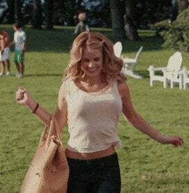 Alice Eve bouncing her big tits