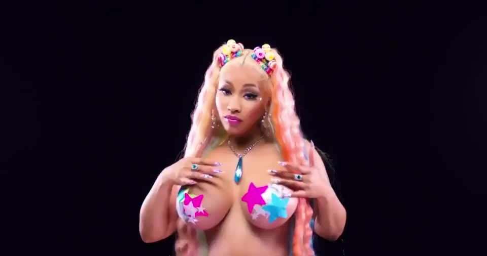 Nicki Minaj - 'Trollz' Video - Bouncing Boobs Compilation