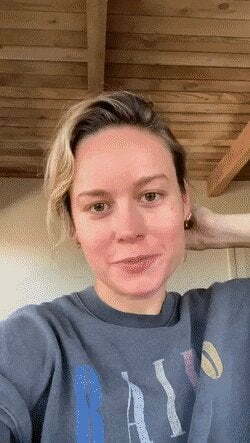 "Give me a second to put my hair up, baby. Okay I'm ready. Let's get that cock in my mouth." [Brie Larson]
