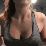 Amanda Cerny after a workout