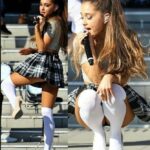 Ariana Grande school girl double