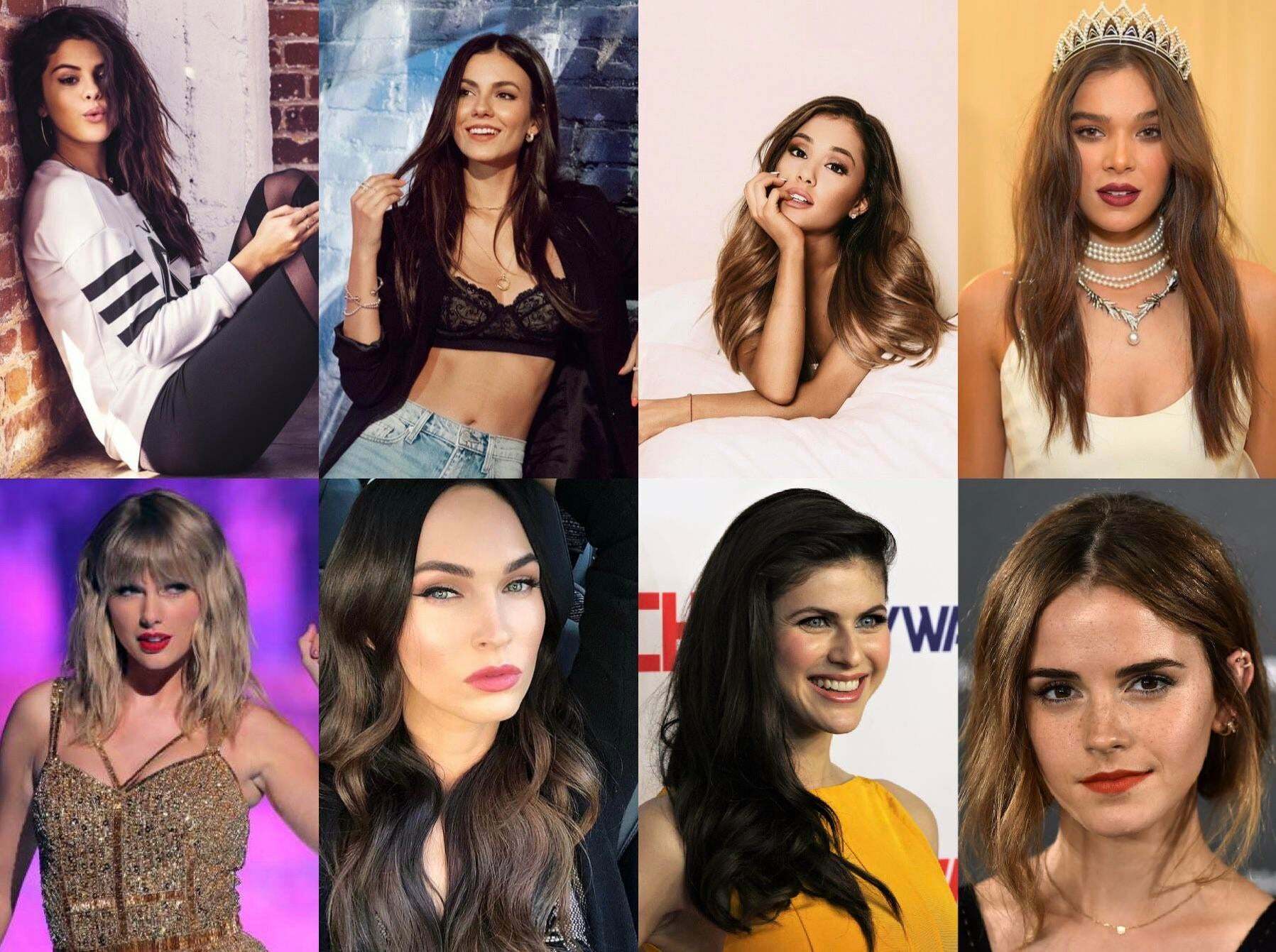 Tightest Pussy Tournament: Choose the first girl to be eliminated. Poll in comments. Selena Gomez, Victoria Justice, Ariana Grande, Hailee Steinfeld, Taylor Swift, Alexandra Daddrio, Emma Watson