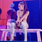 Ariana Grande opening up her legs