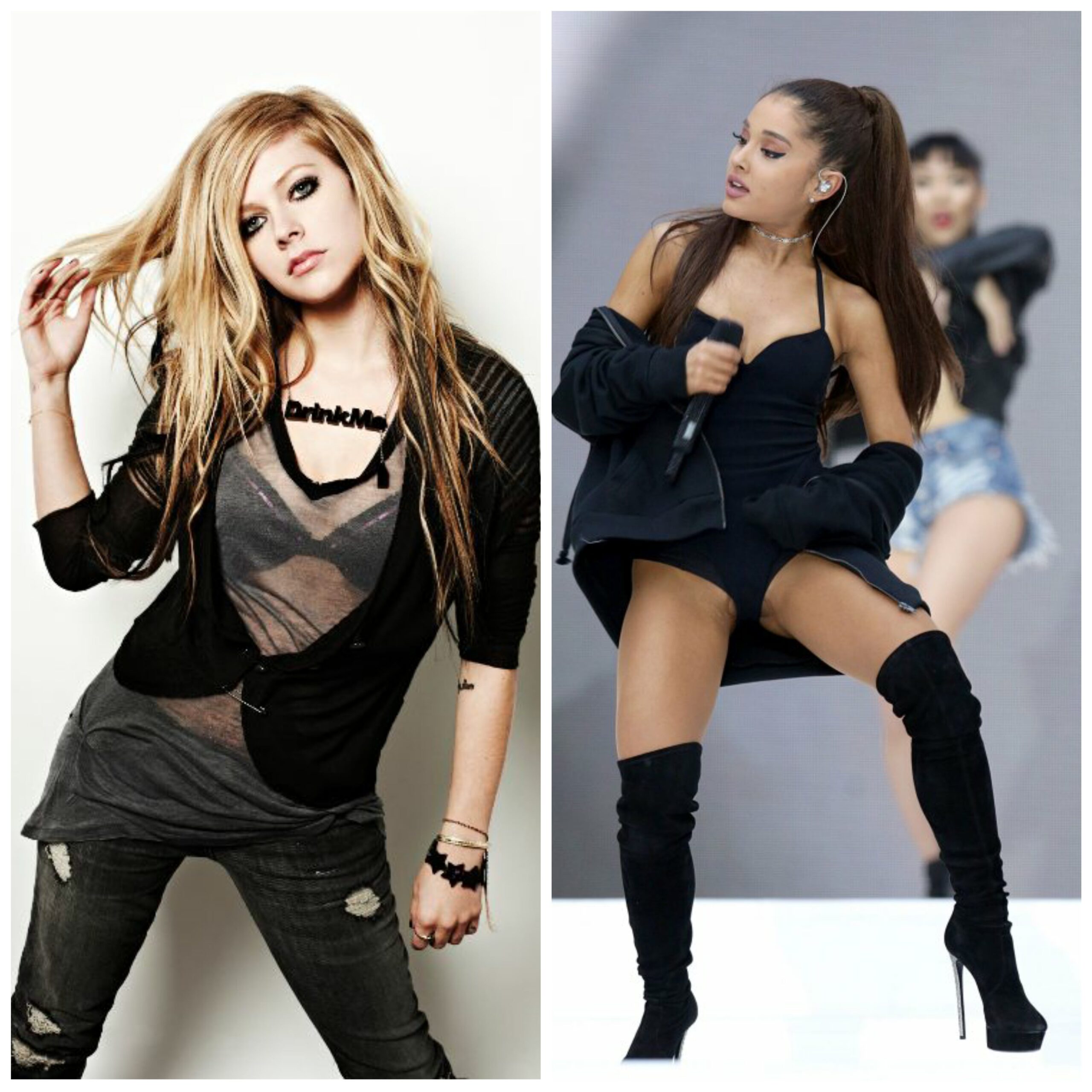 Avril Lavigne and Ariana Grande my two celeb crushes a