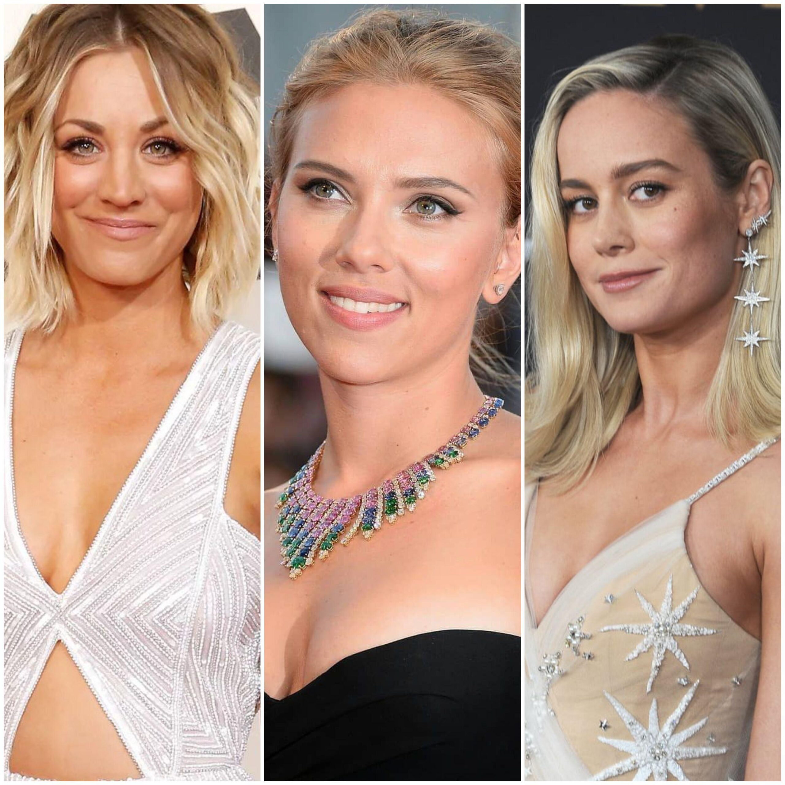 Kaley Cuoco Scarlett Johansson and Brie Larson You can