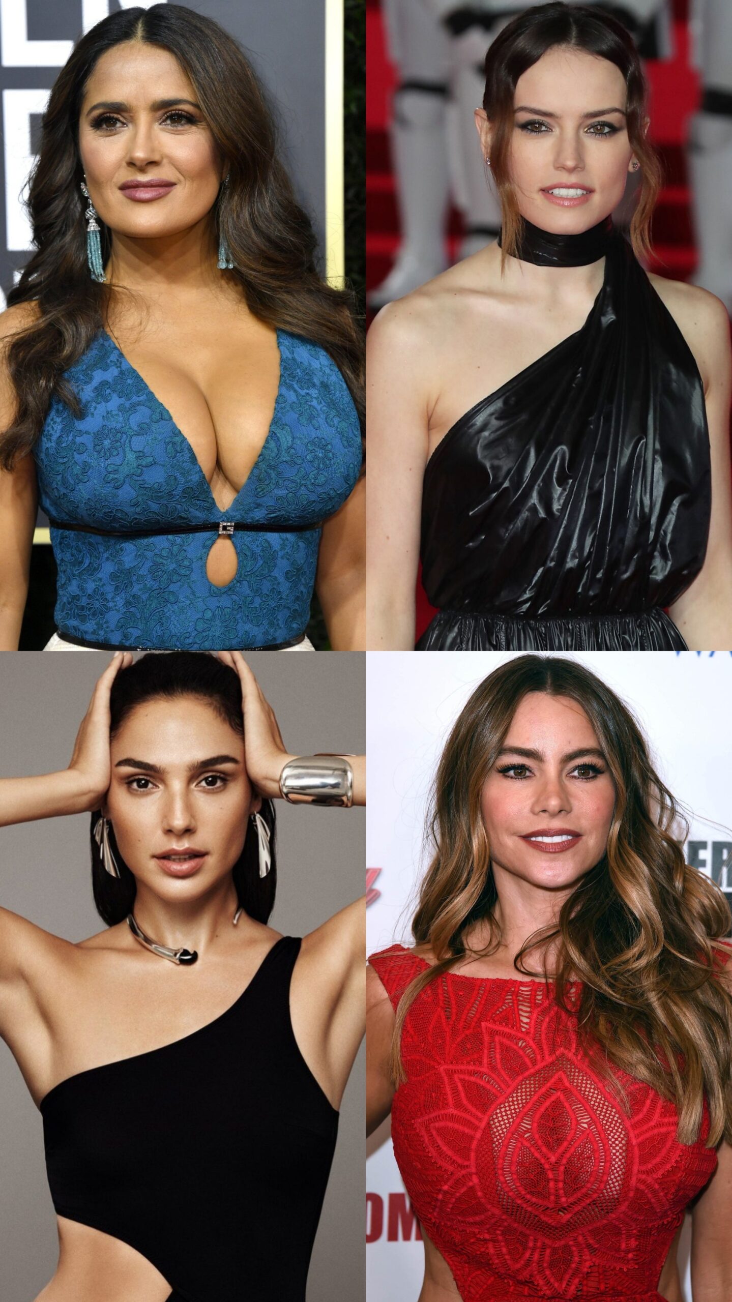 Which one has the hottest and sluttiest accent Salma Hayek