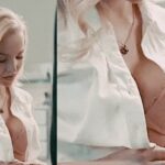 Dove Cameron stripping to show off her perfect tits