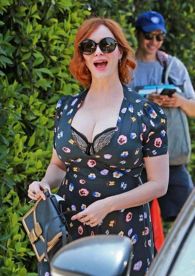 Who else gets a boner thinking of sucking on Christina Hendricks's massive milk tanks?