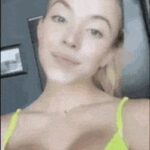 Sydney Sweeney showing off her lingerie