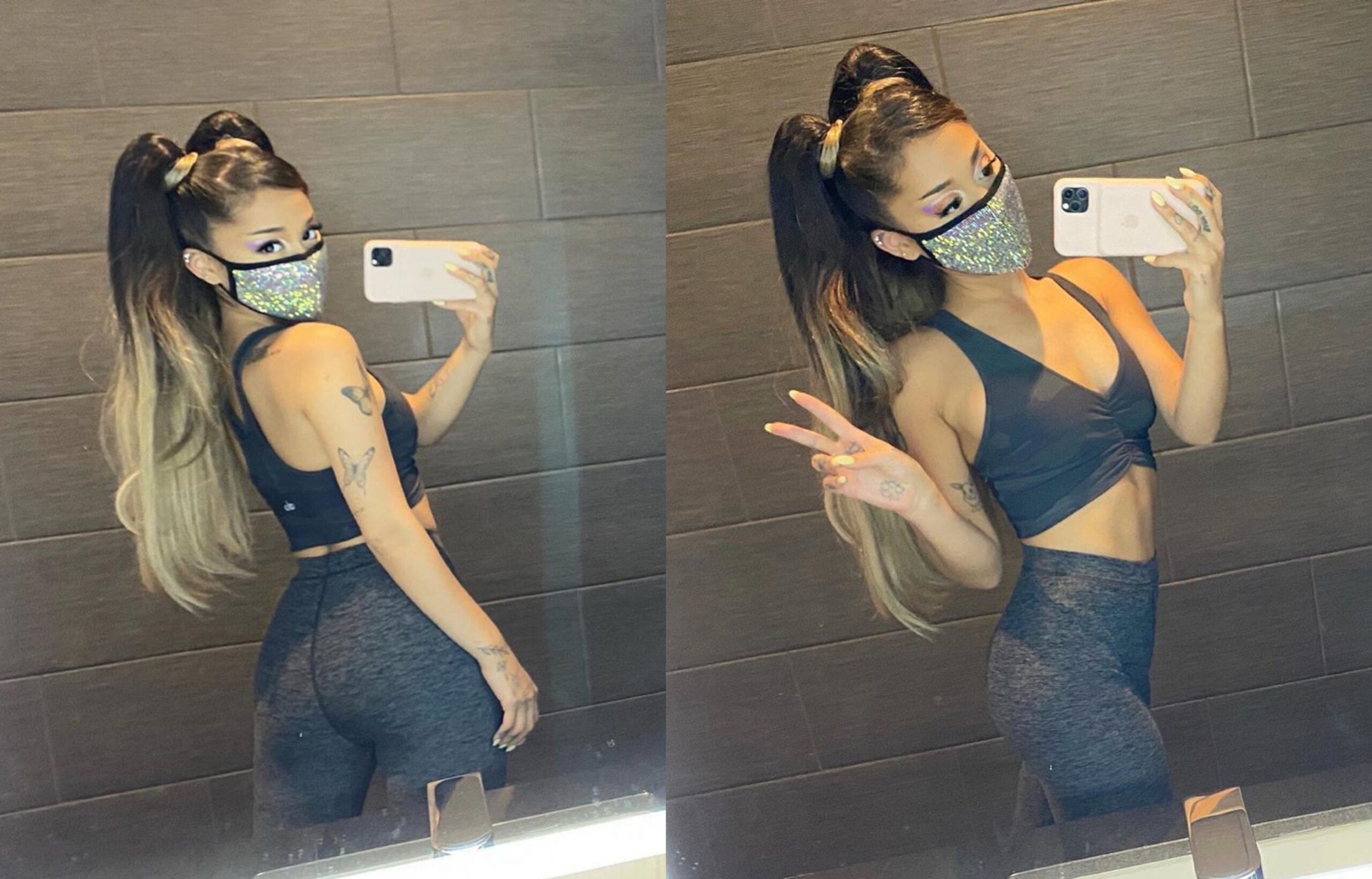 Ariana Grande needs to pull her leggings down and show