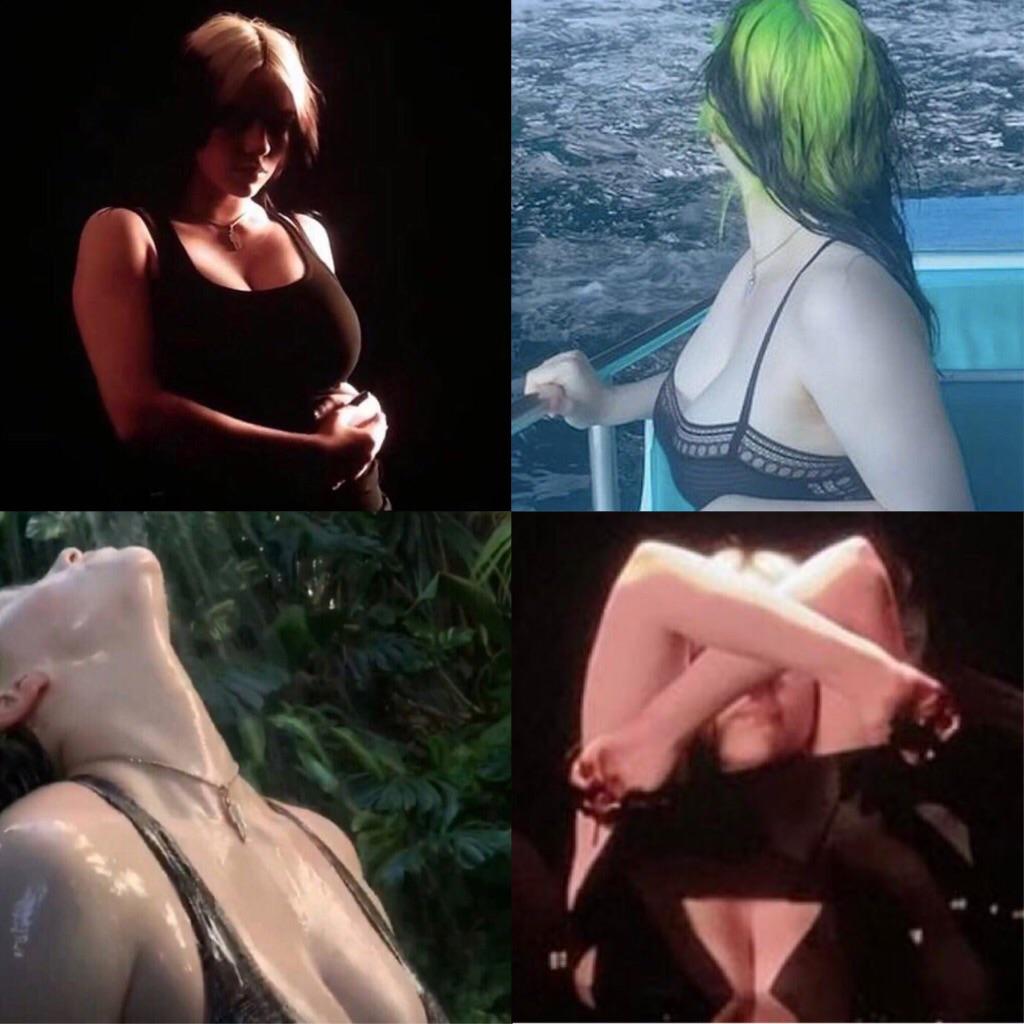 Billie Eilishs amazing tits have me in a trance I