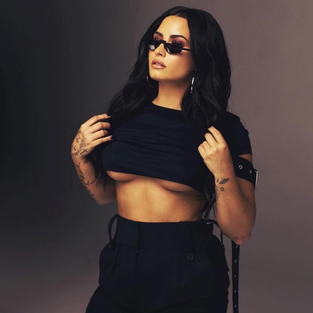 Demi Lovato Shows Off Her Underboob (2 Pics)