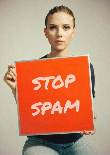 Stop spam!