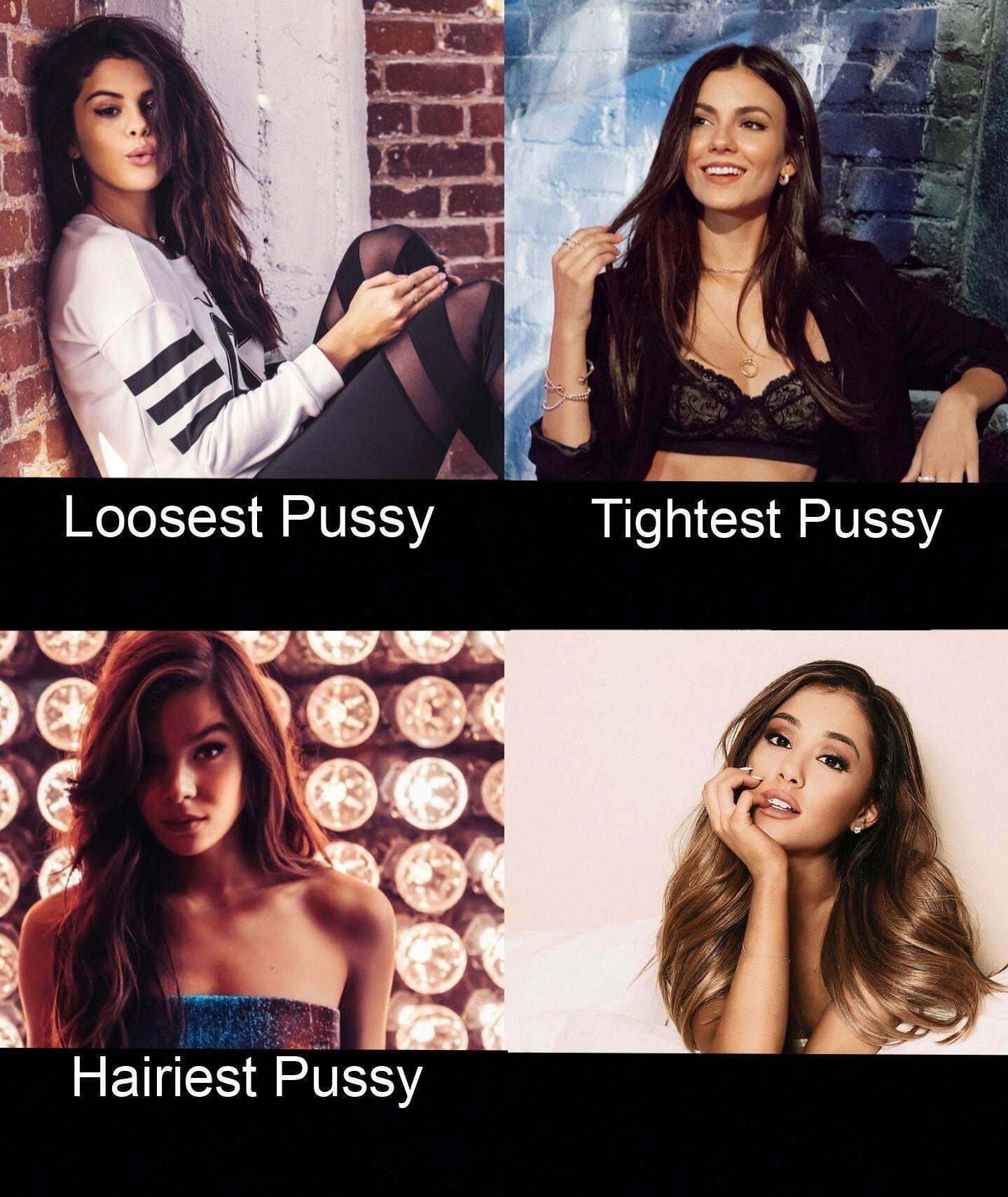 Tournament 4. Who has the best tits? Poll in comments. Selena Gomez, Victoria Justice, Hailee Steinfeld, Ariana Grande.