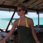 Kate Upton noticed she was on camera and immediately revealed her sexy body to us