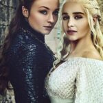 Sophie Turner and Emilia Clarke now that's a threesome