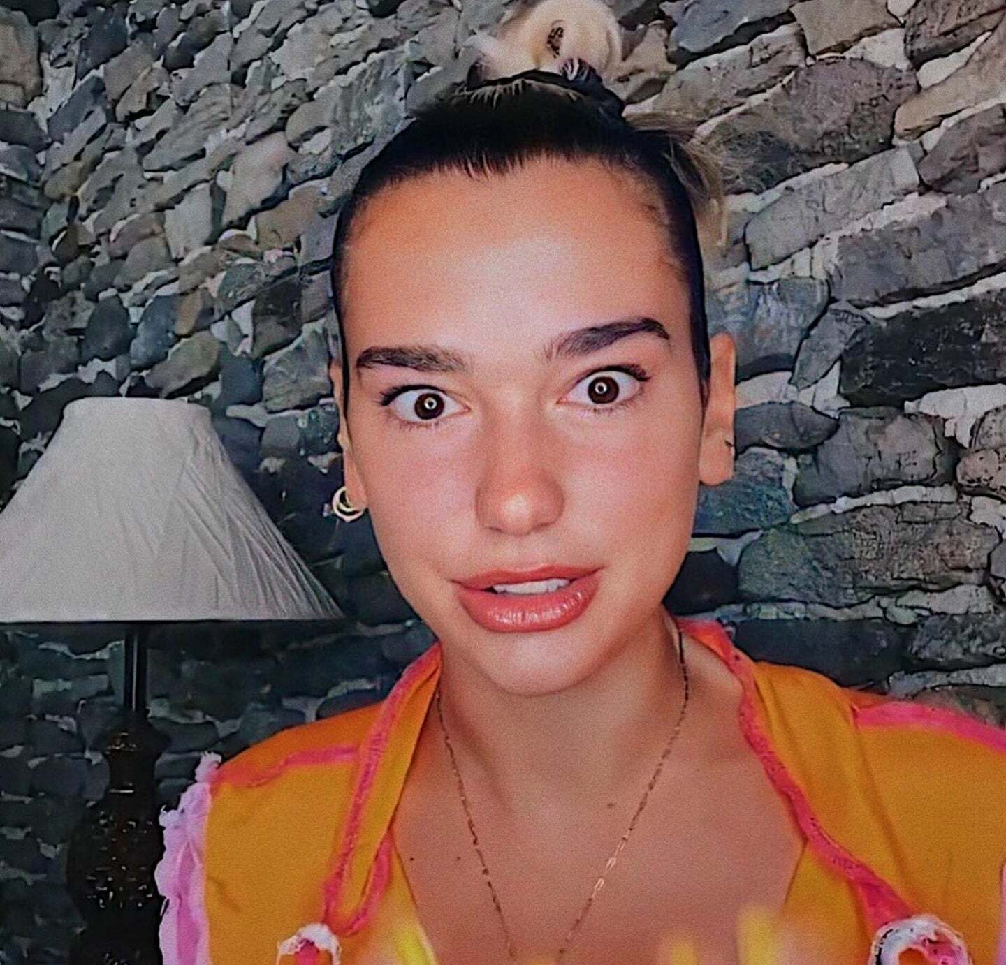 Dua Lipa when you whip it out and it's bigger than she expected