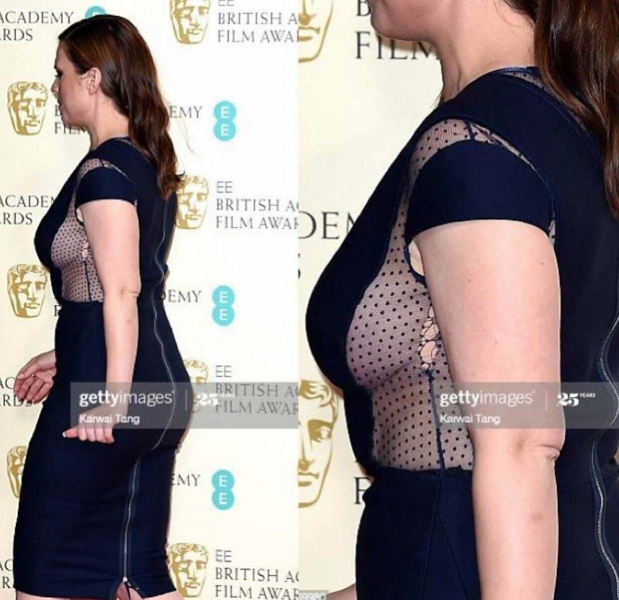 Hayley Atwell-So big not even her dress can hold them